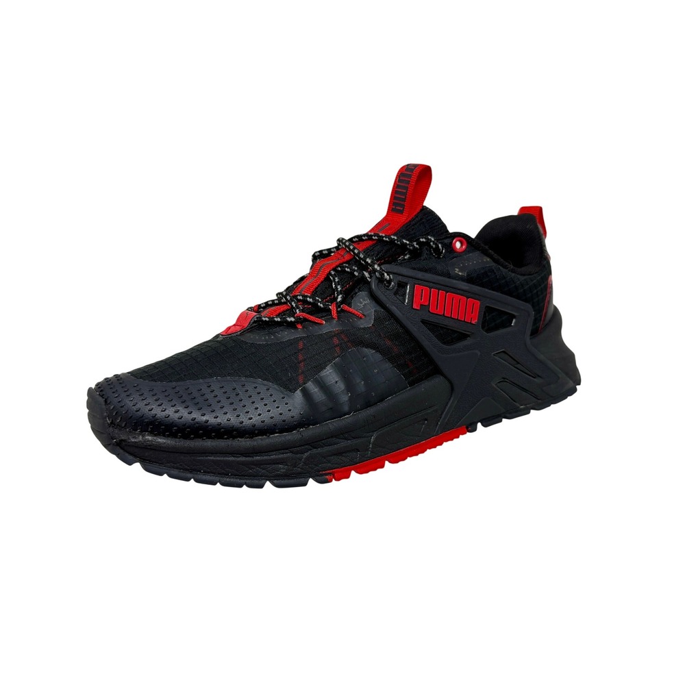 Puma Pacer Future TR Black Red Athletic Sneakers 397669-02 Men's Size 7.5